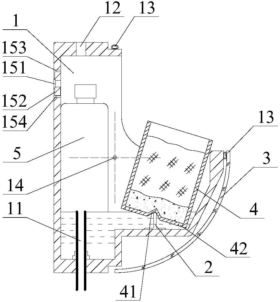 Coldproof perpendicular greening device