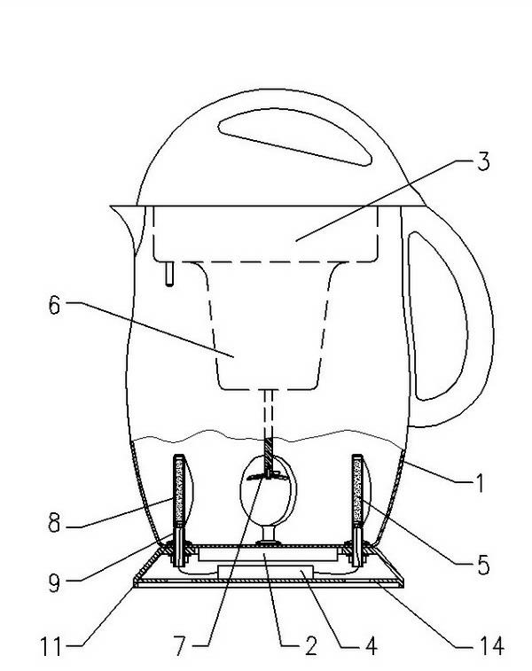 Soymilk grinder with ultrasonic wave device