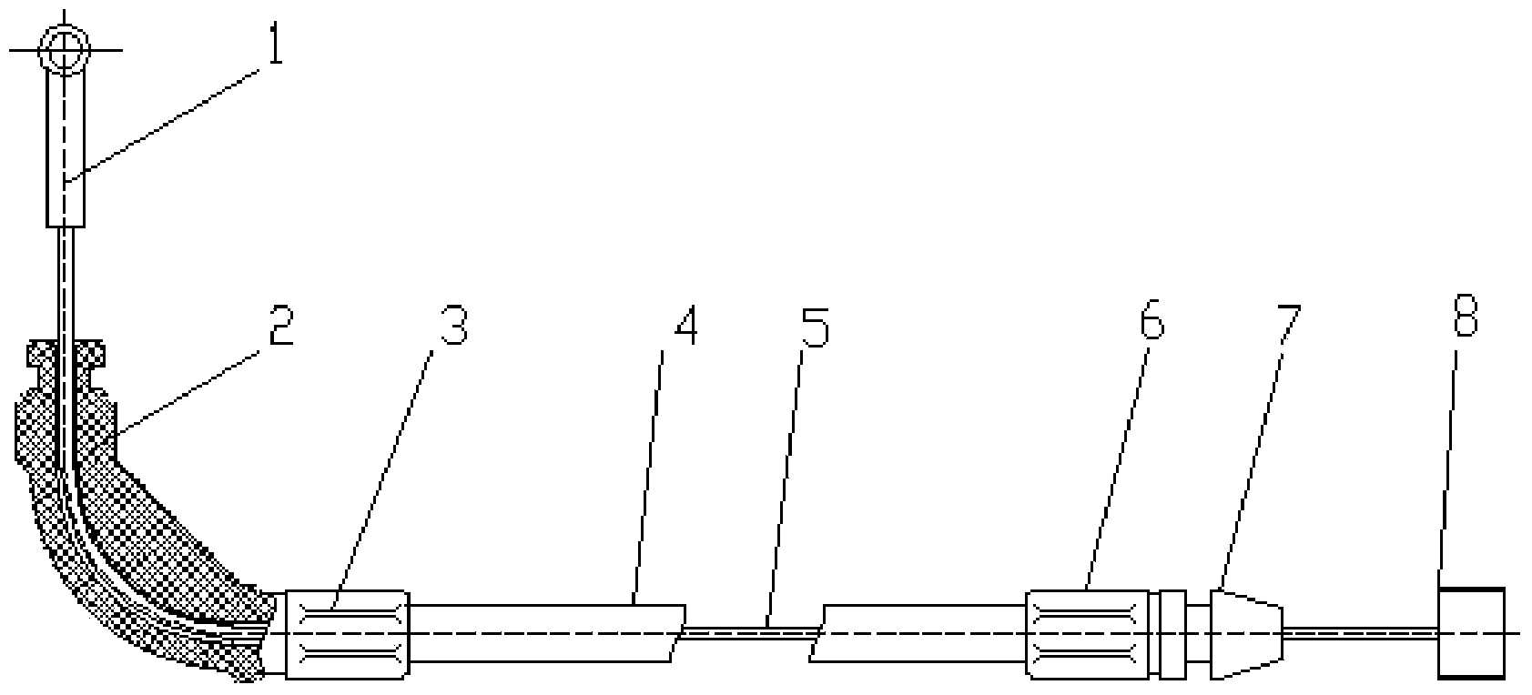 Cable for automobile door lock