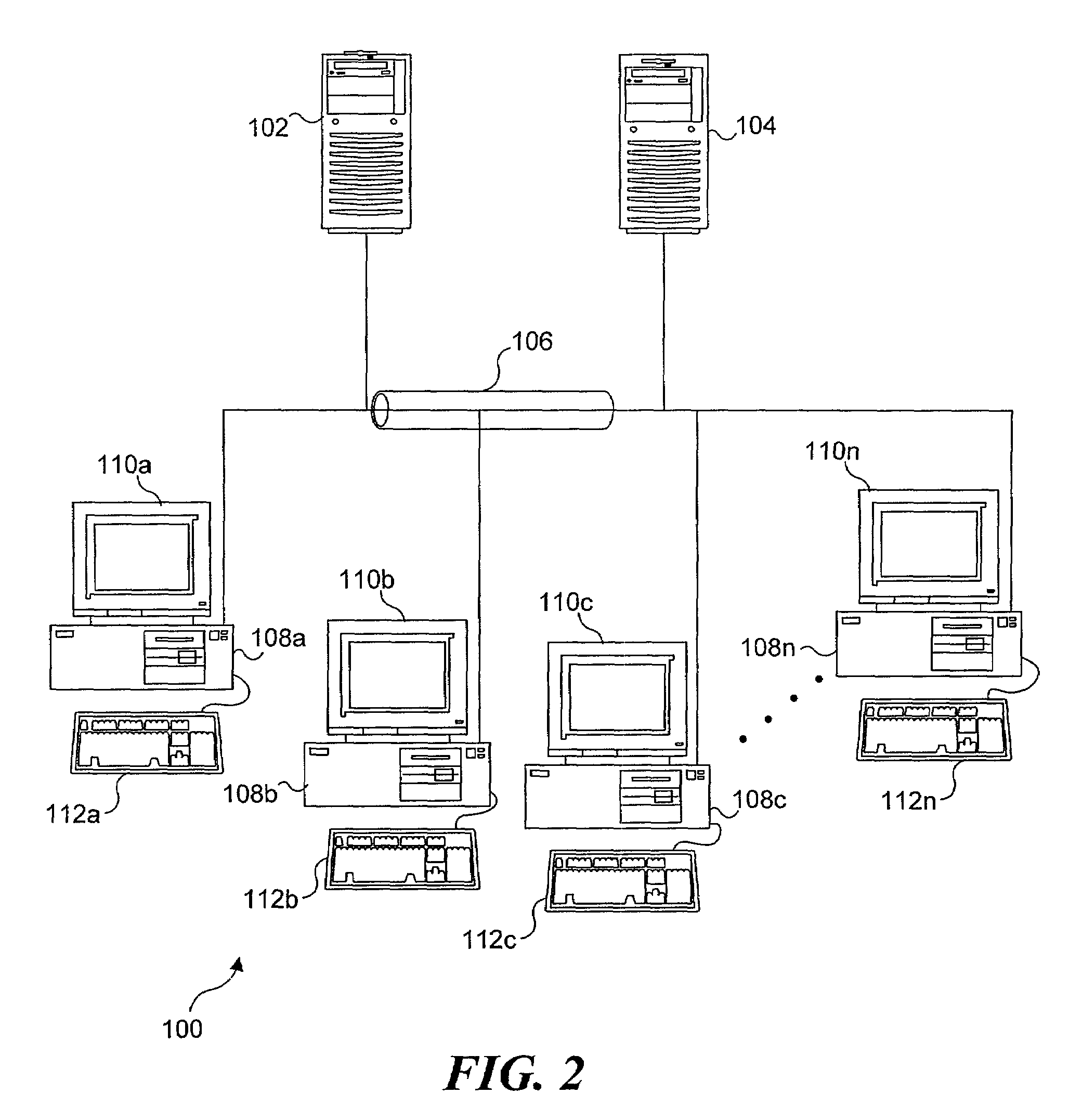 Distributed computing of a job corresponding to a plurality of predefined tasks