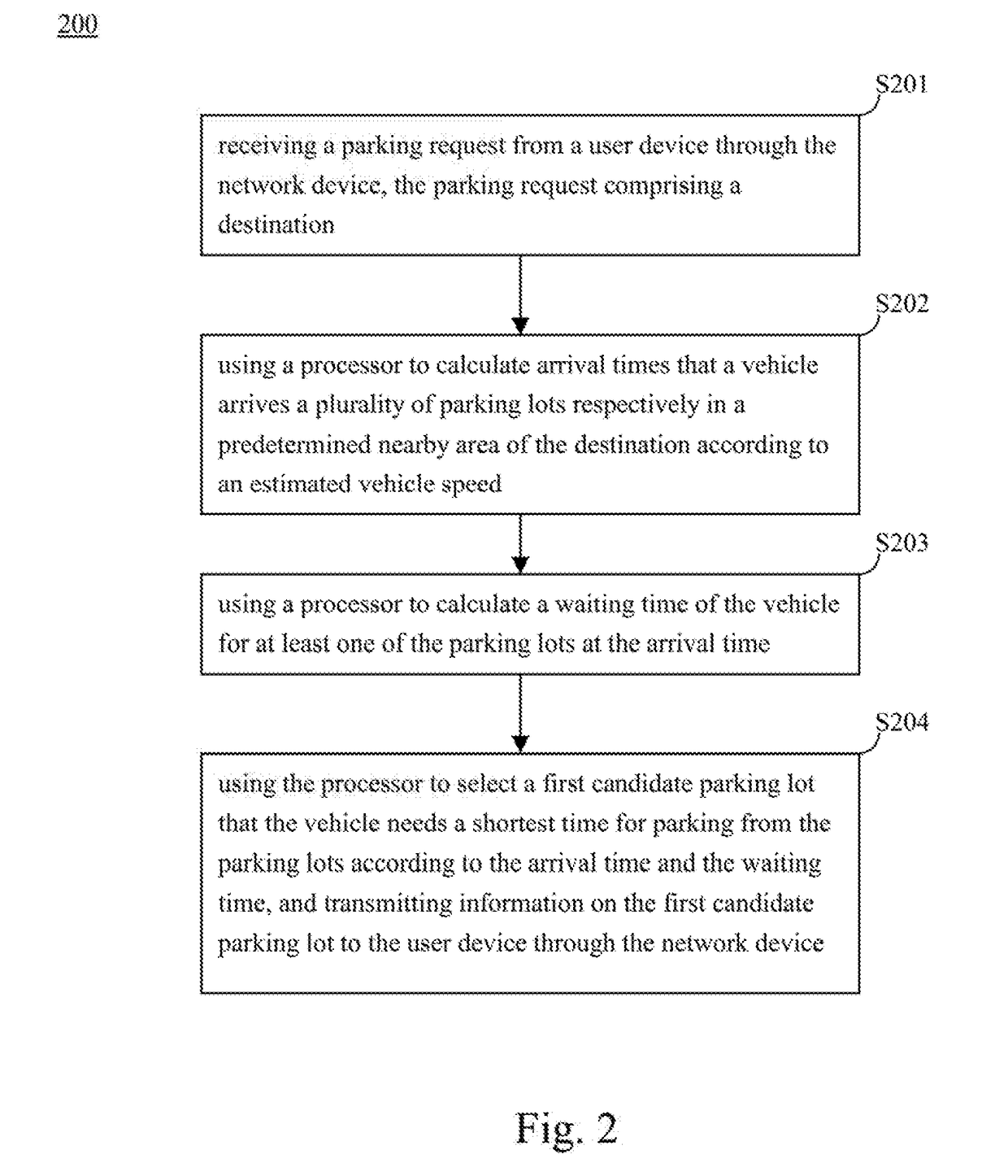 Parking forecast and parking guidance planning system and method