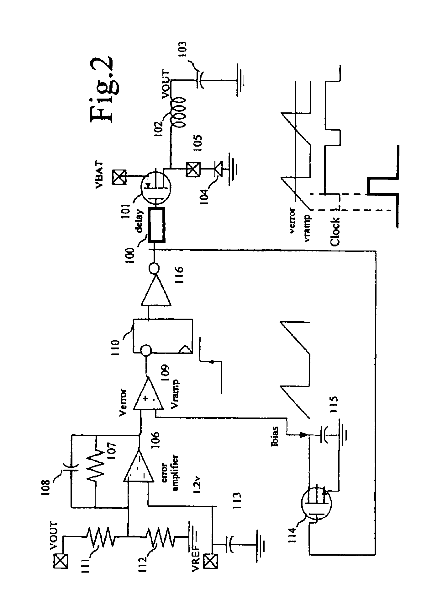 Switched mode power supply device adapted for low current drains, and cellular phone equipped with such a device