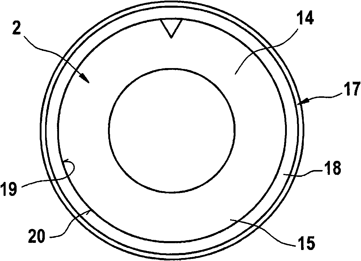 Magnetic valve and driver assistance device having such a magnetic valve