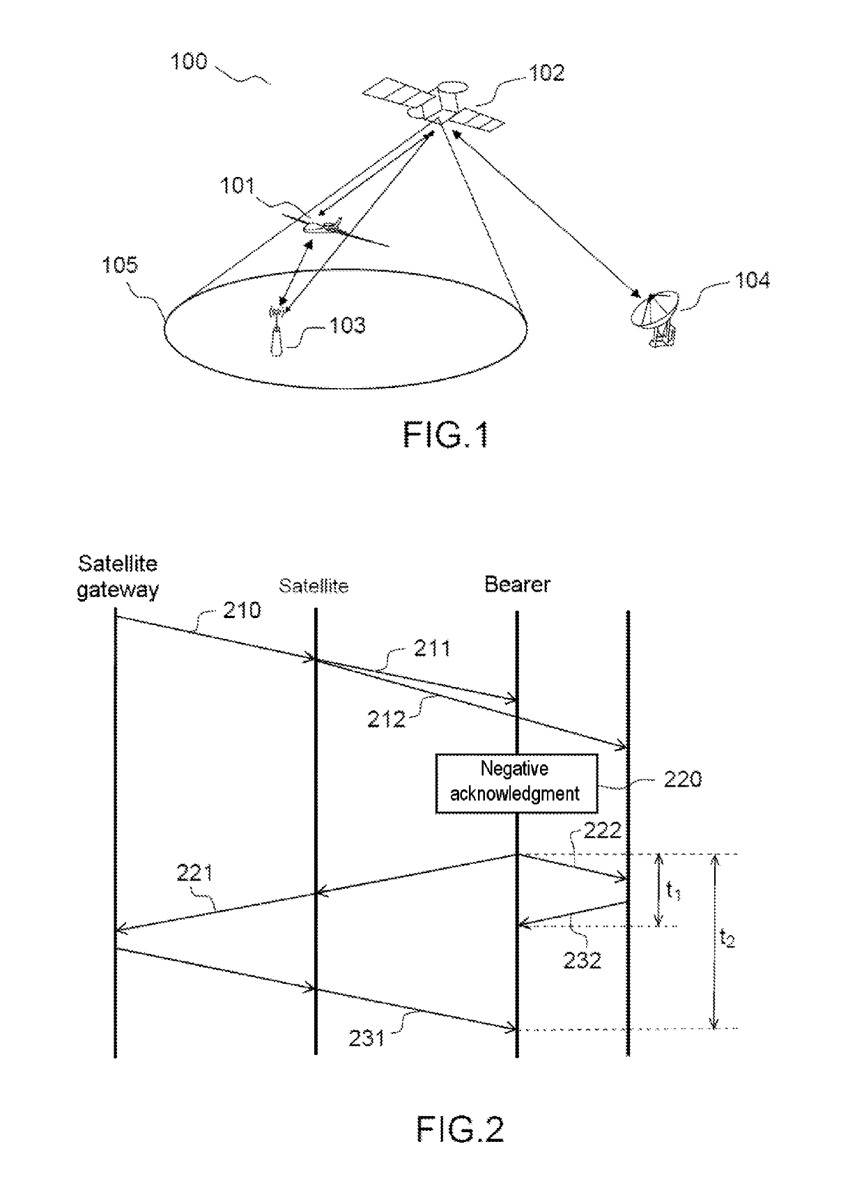 Method and system for communication in a hybrid satellite/terrestrial network