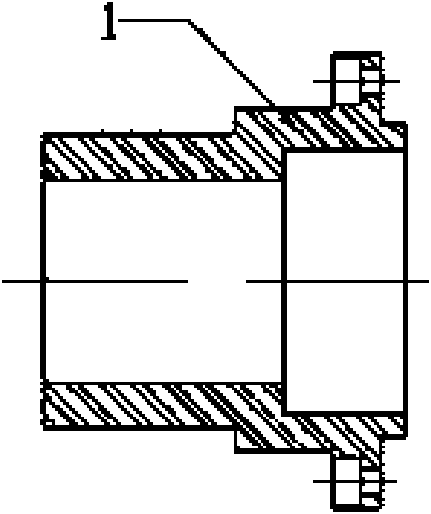 Extruding device of porous hard alloy profile