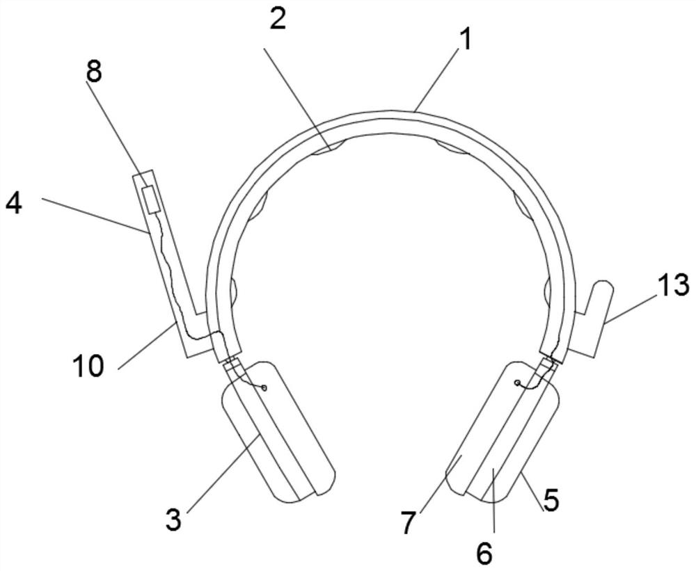 Headphone with active noise reduction function