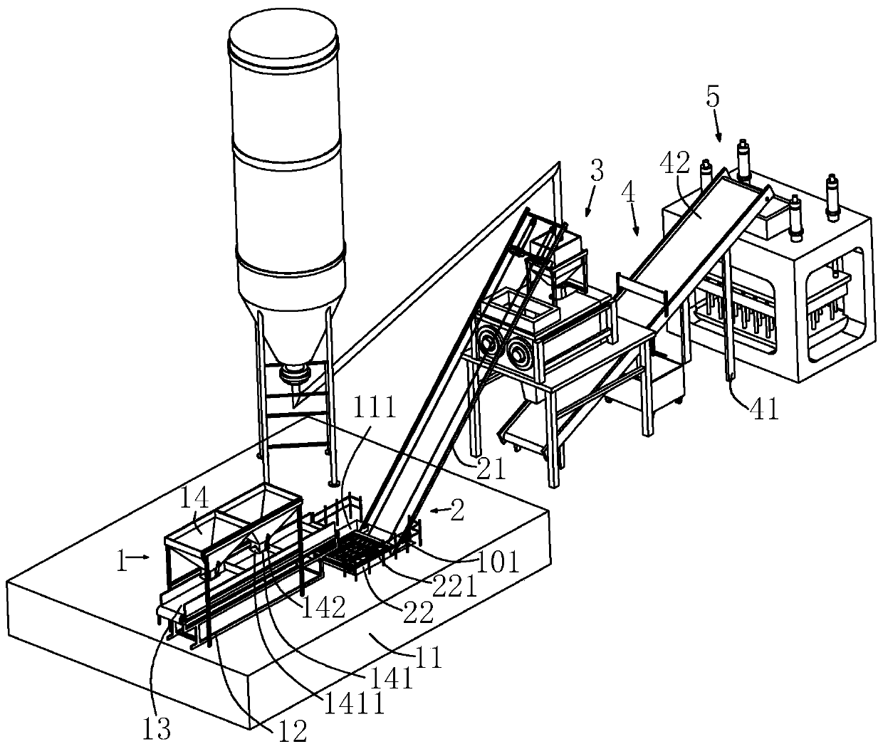 Brick production equipment for construction waste recycling