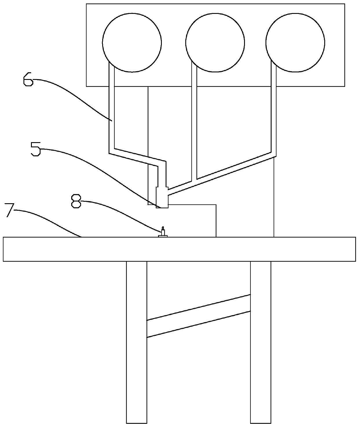 Production process of stretching device