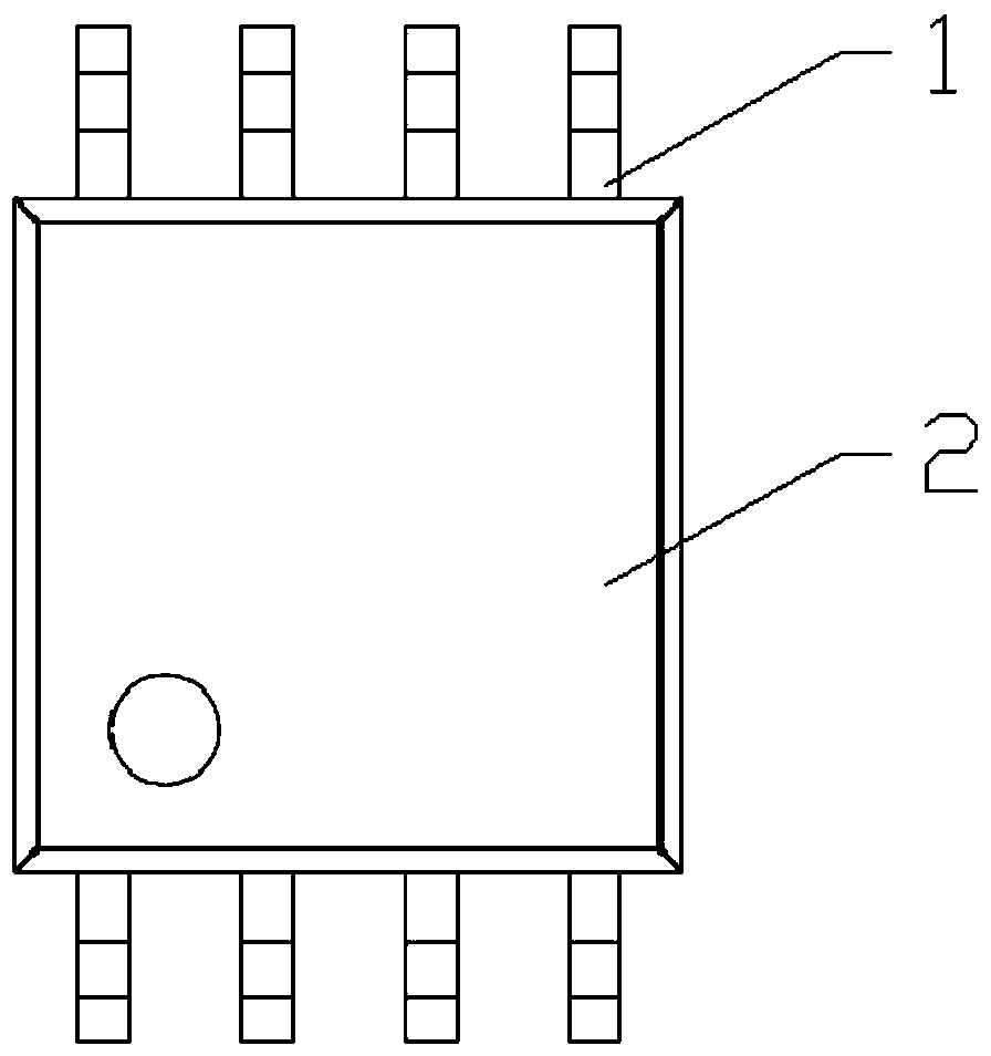 A high-density integrated circuit packaging structure