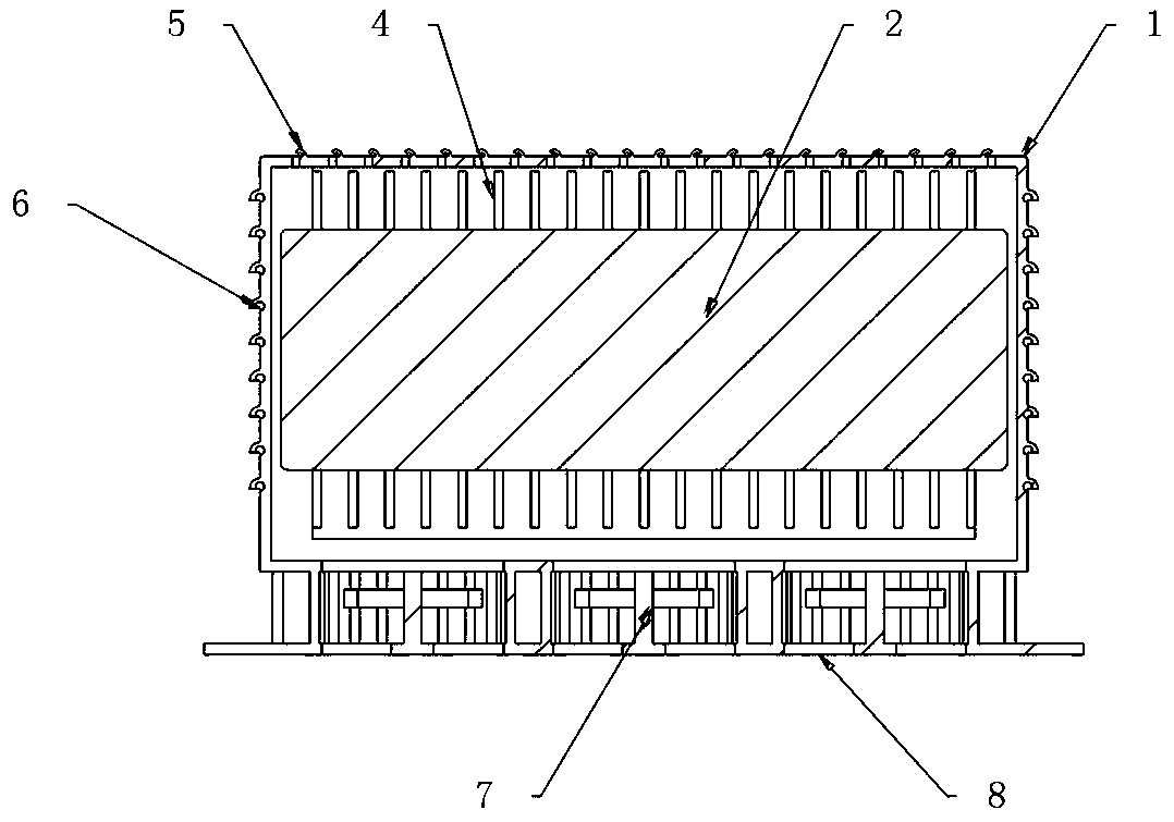 Battery module and heat dissipation device thereof