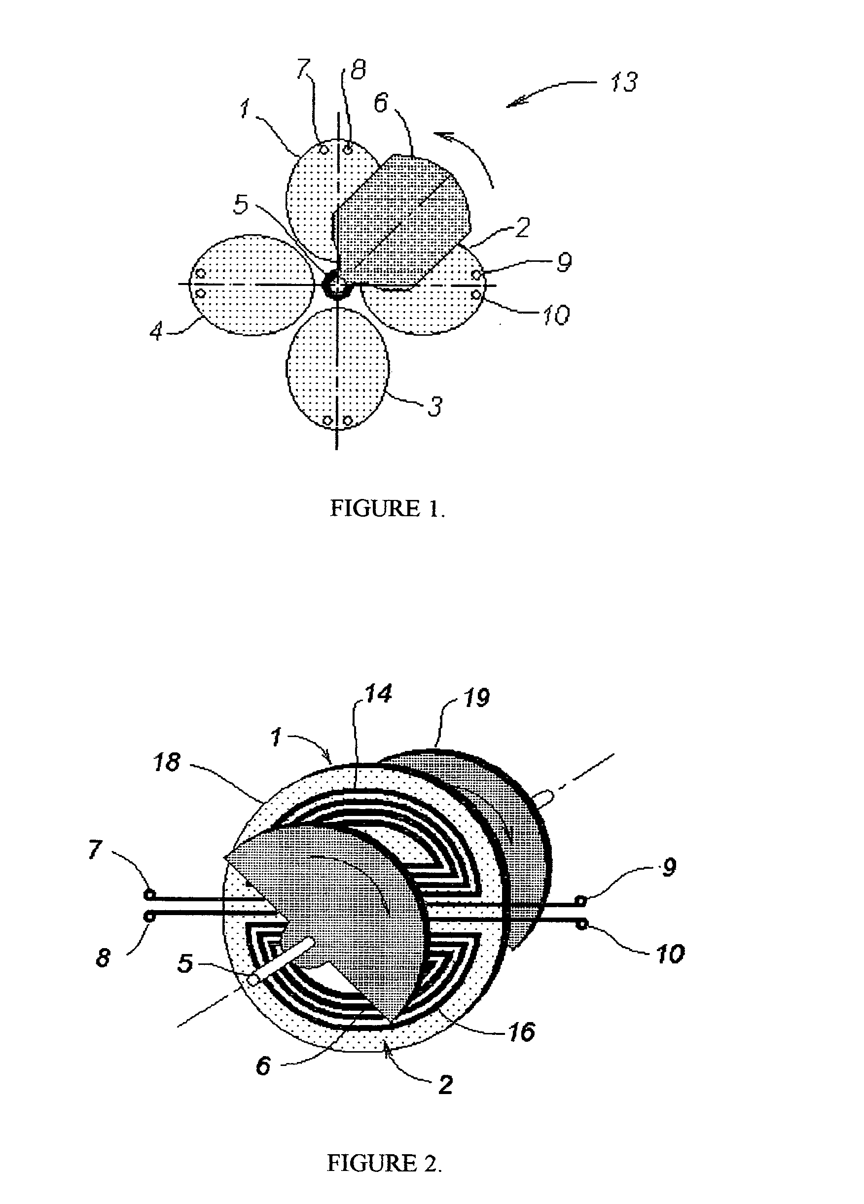 Electromagnetic apparatus for measuring angular position