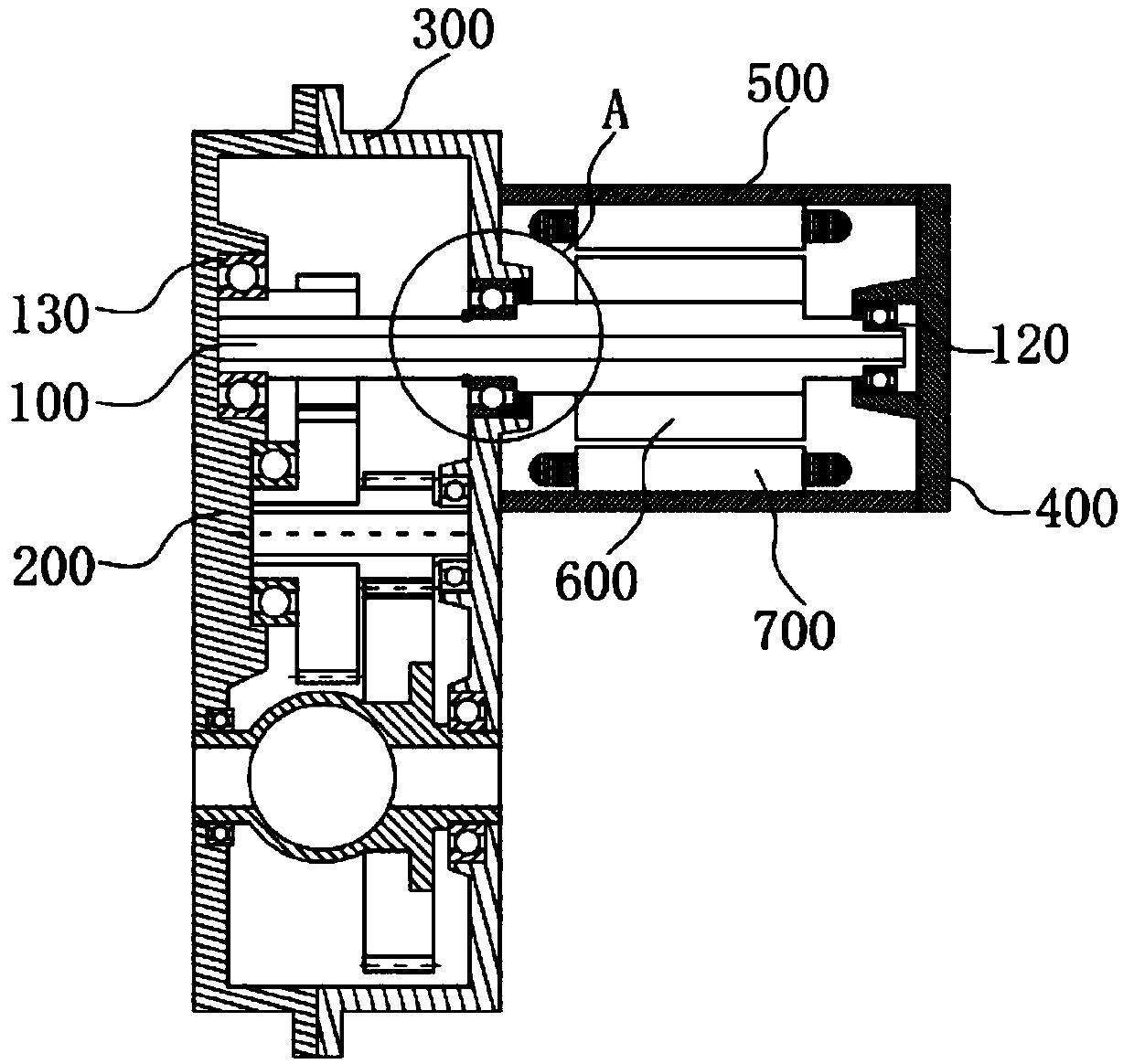 Integrated type power assembly and electric vehicle