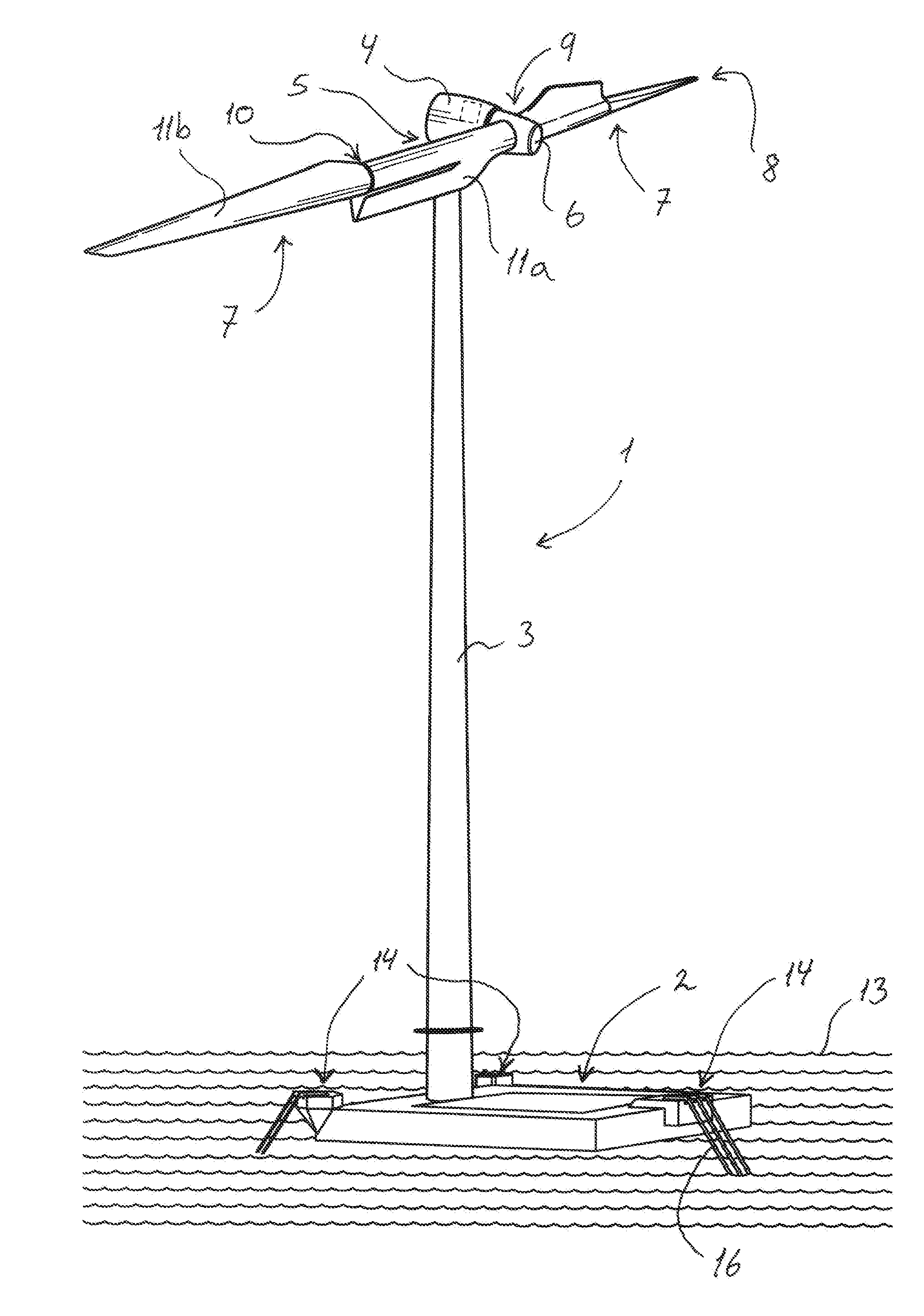 Wind Turbine with Floating Foundation and Position Regulating Control System and Method Thereof