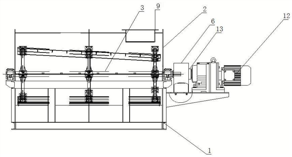 Drum-type fruit removing machine for fresh palm fruit bunches