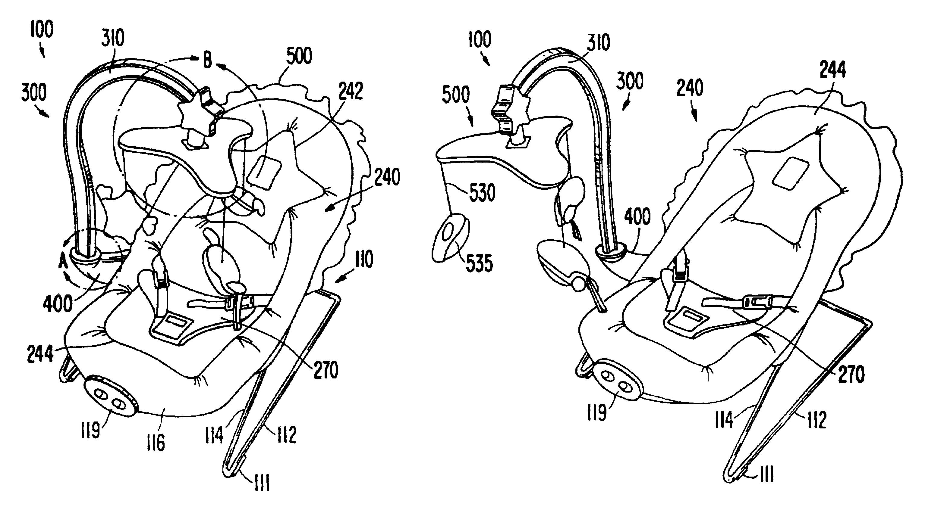 Infant support with entertainment device