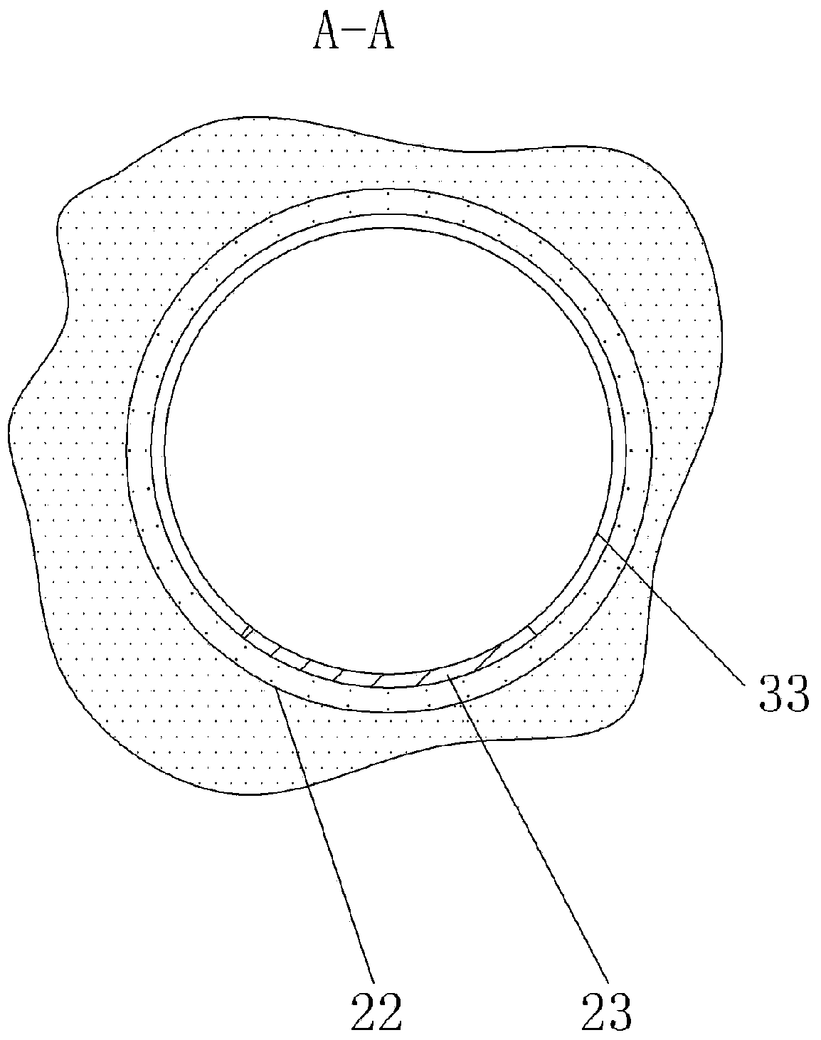 Propelling method for combined portion between shield tunnel segment and mine tunnel segment in subway tunnel