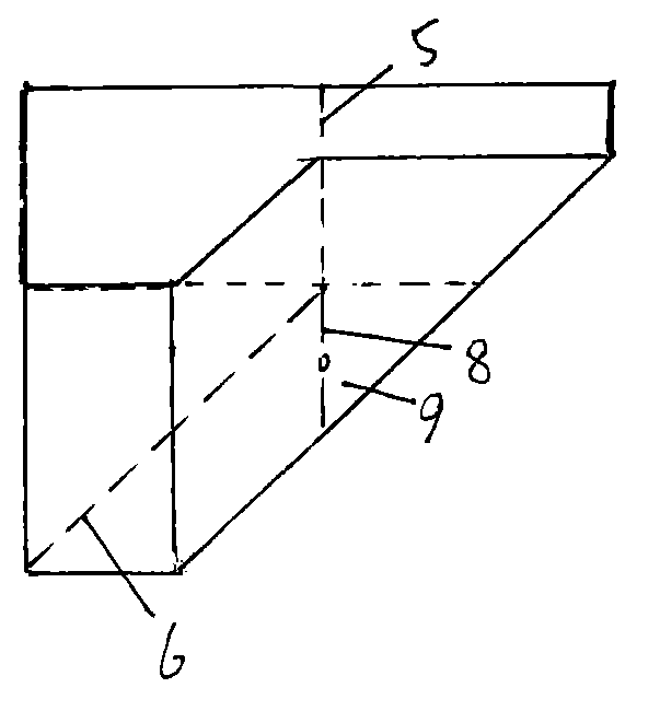Folding method of combined square box