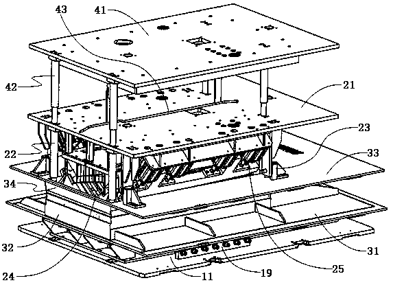 A vacuum composite mold