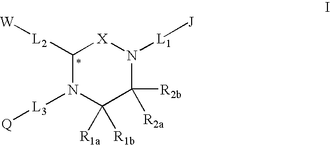 Melanocortin receptor-specific piperazine compounds with diamine groups