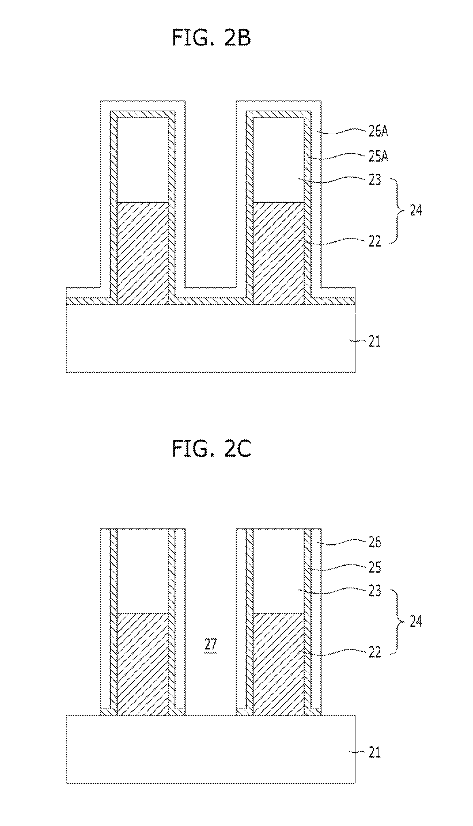 Semiconductor device including air gaps and method of fabricating the same