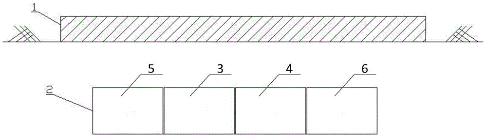 Top-plate-prefabricated underground space underground excavation building method