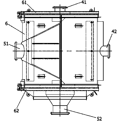 Wide-passage and equal-cross-section flow passage spiral plate type cooler