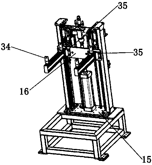 Rising and falling device for die-casting fitting