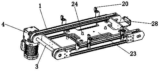 Rising and falling device for die-casting fitting