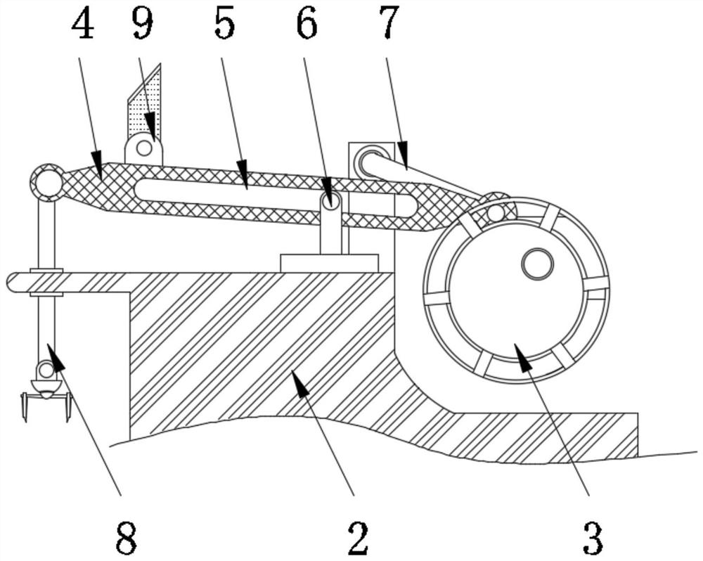 A frame automatic dipping device for bicycle processing