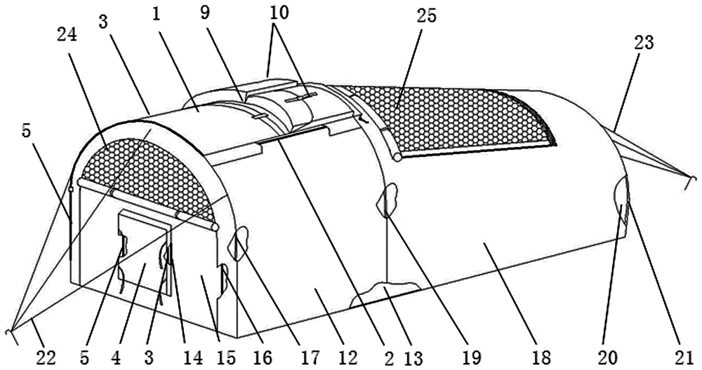 Backpack-tent integrated individual load carrier