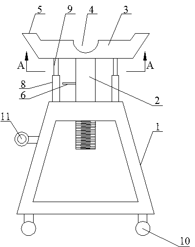 Round steel lifting mechanism