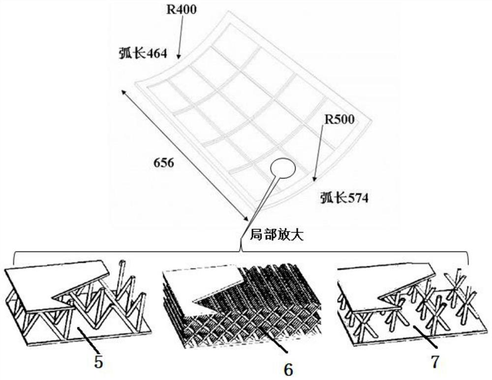 Additive hot-pressing inflatable composite forming method for topological structure wallboard