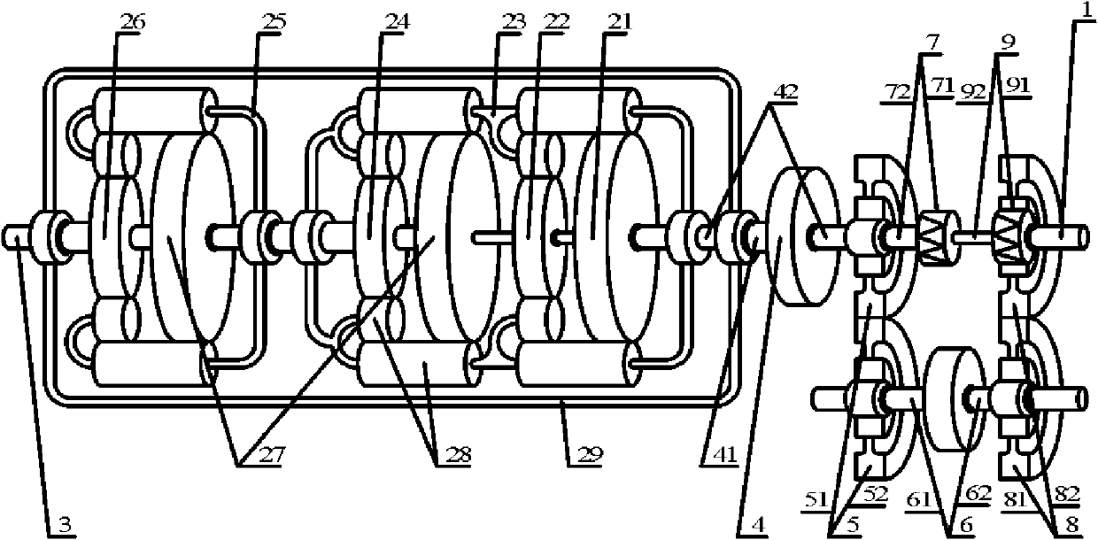 Composite impeller type hydraulic torque converter