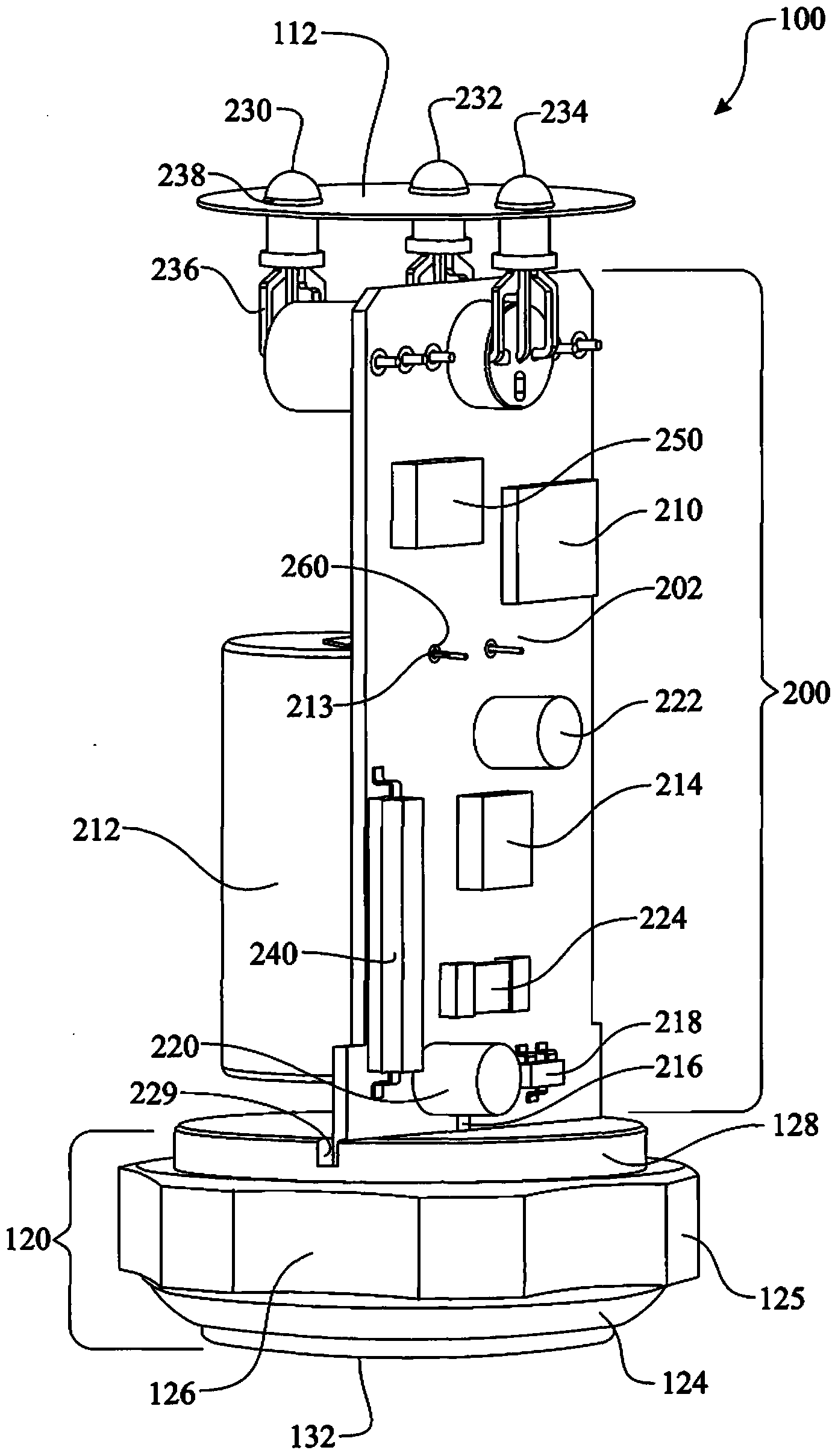 Method of monitoring health status of bearing with warning device in percentage mode