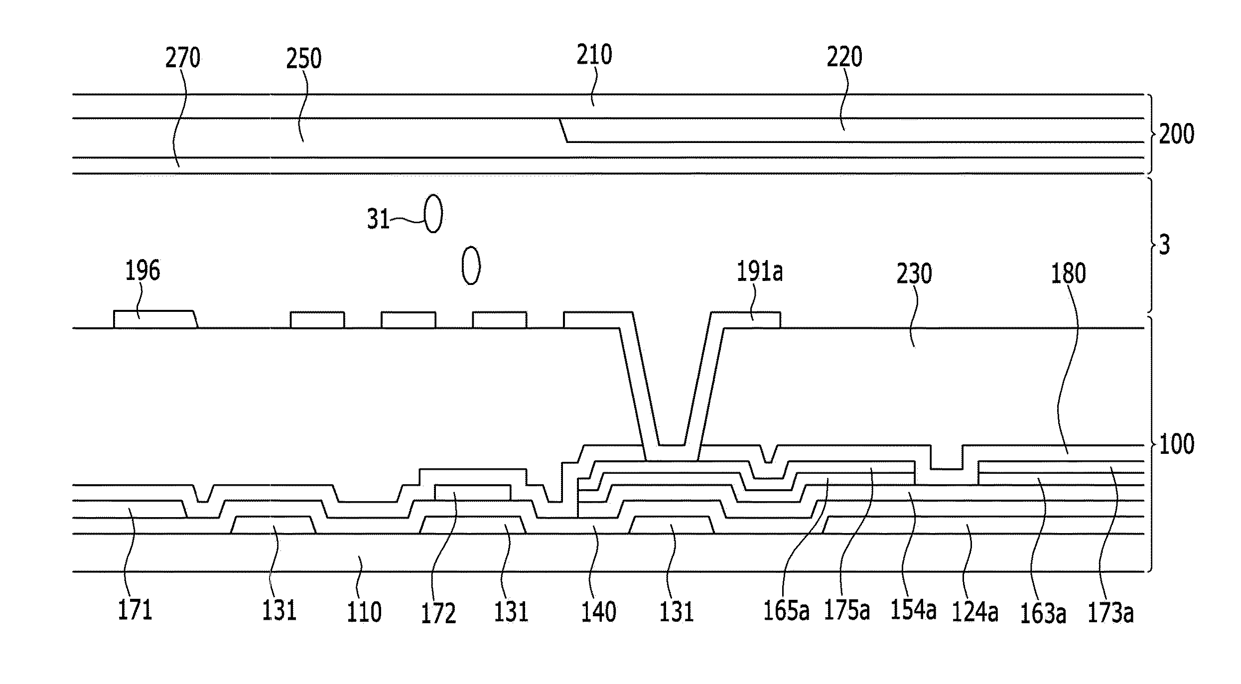 Curved display device