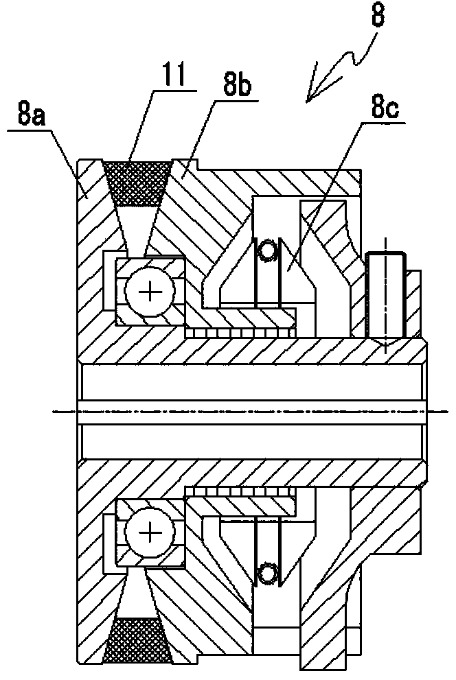 Speed regulating mechanism for trowelling plate of electric trowelling machine