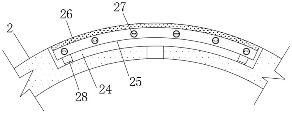 A leveling device for non-woven fabric production