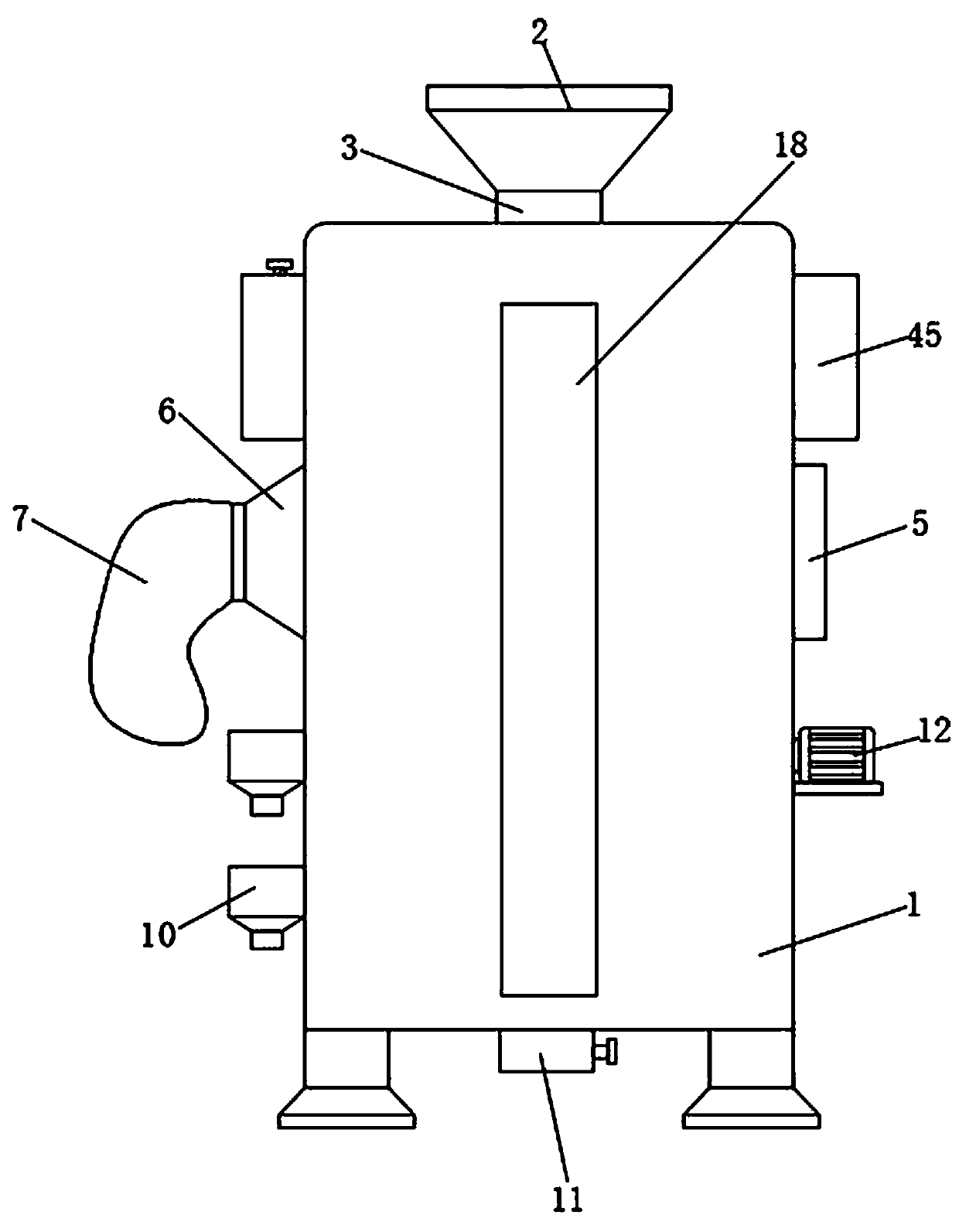 Biomass fiber wind separation equipment