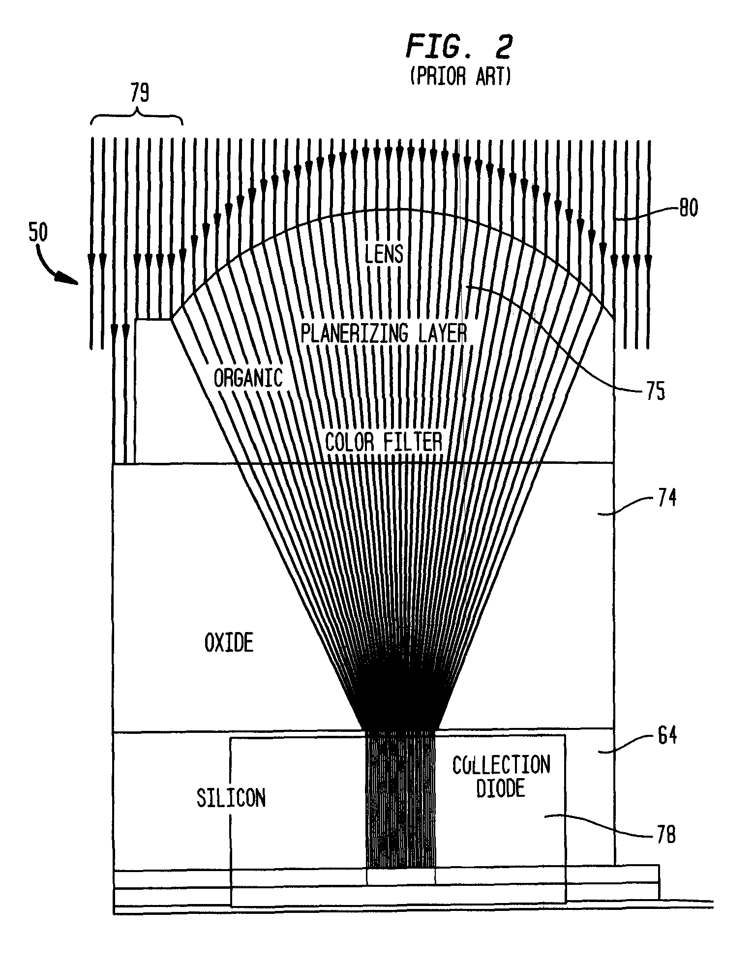 Touching microlens structure for a pixel sensor and method of fabrication