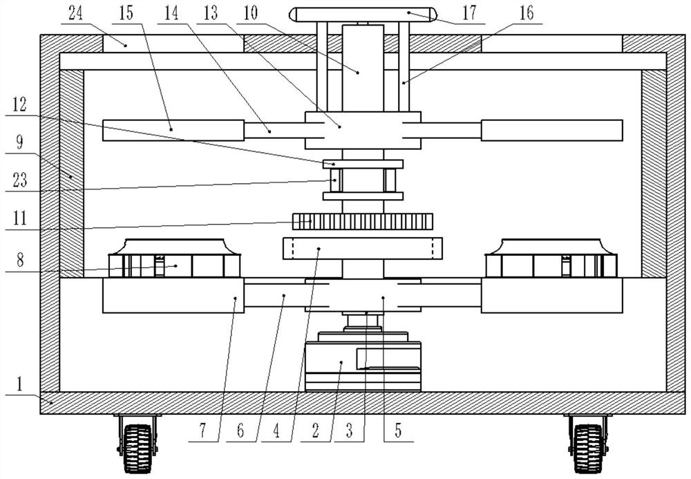 Indoor withering device for tea leaf processing