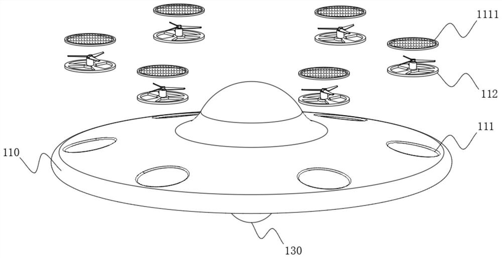 Unmanned aerial vehicle based on buffer cooling and face recognition system thereof