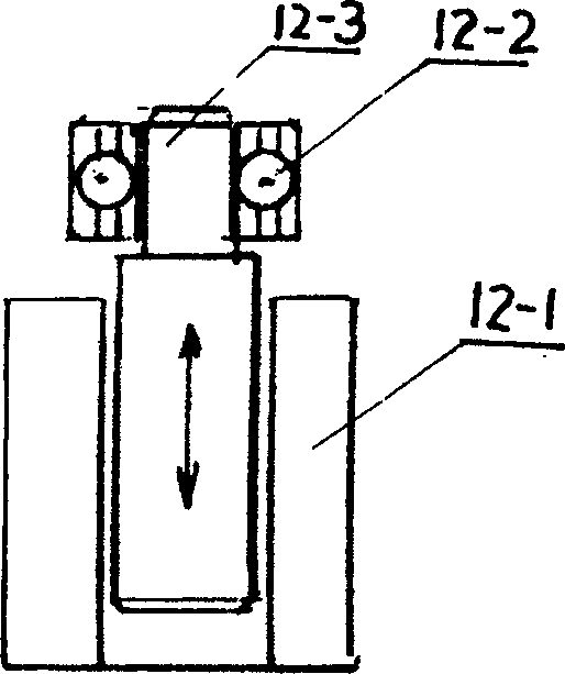 Digital linear reciprocal paper sheet feeding mechanism of automatic flat pressing cutter