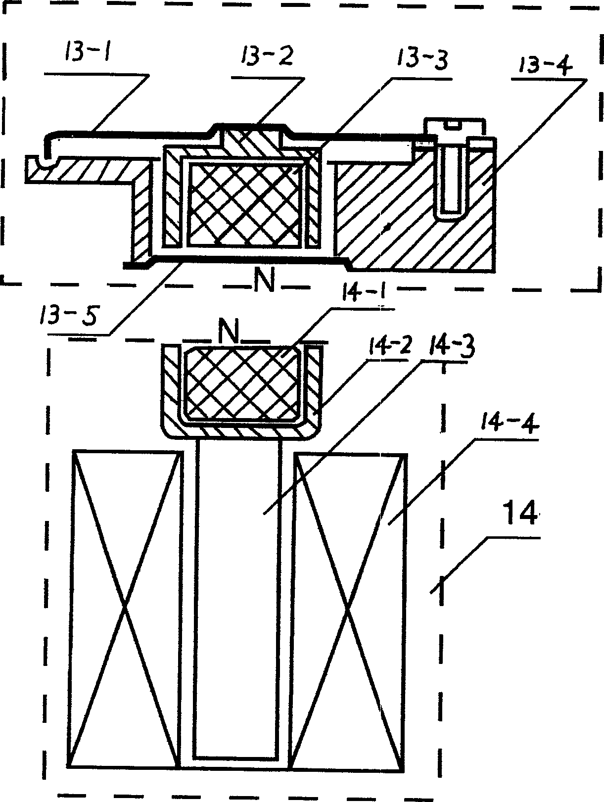 Digital linear reciprocal paper sheet feeding mechanism of automatic flat pressing cutter