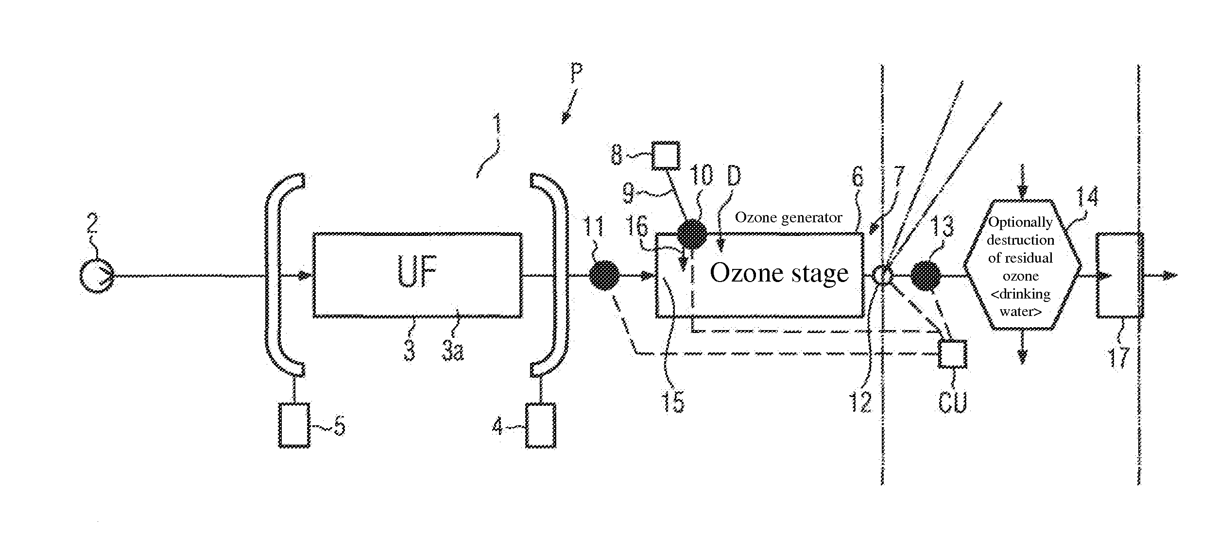 Method and production plant for producing sterile water