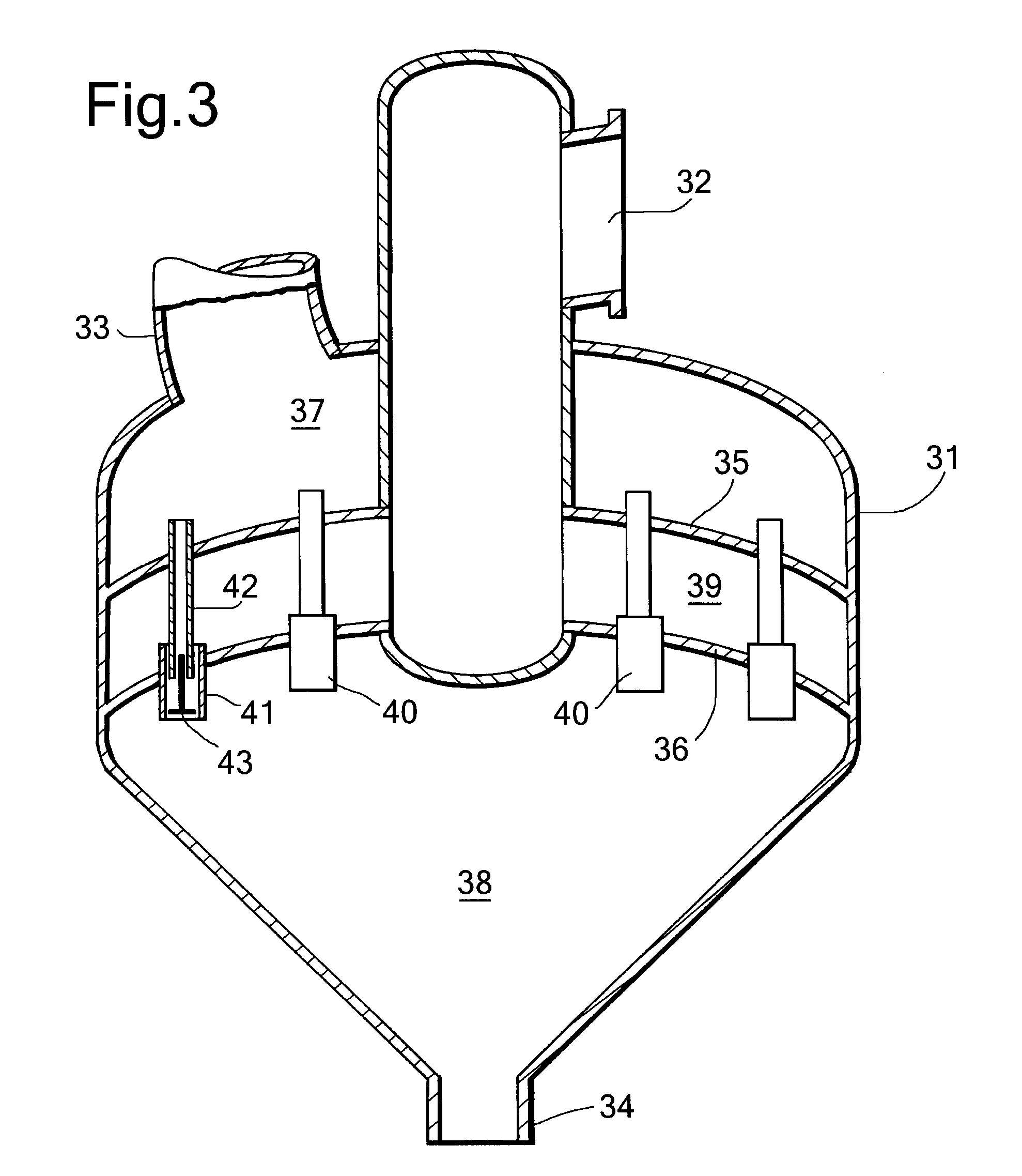 Gas-solids separator