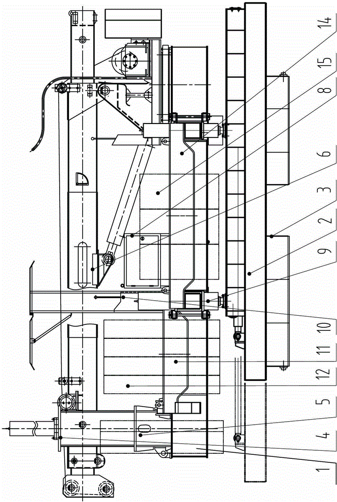 A hydraulic static pile driver suitable for narrow construction sites