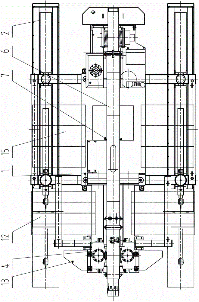 A hydraulic static pile driver suitable for narrow construction sites