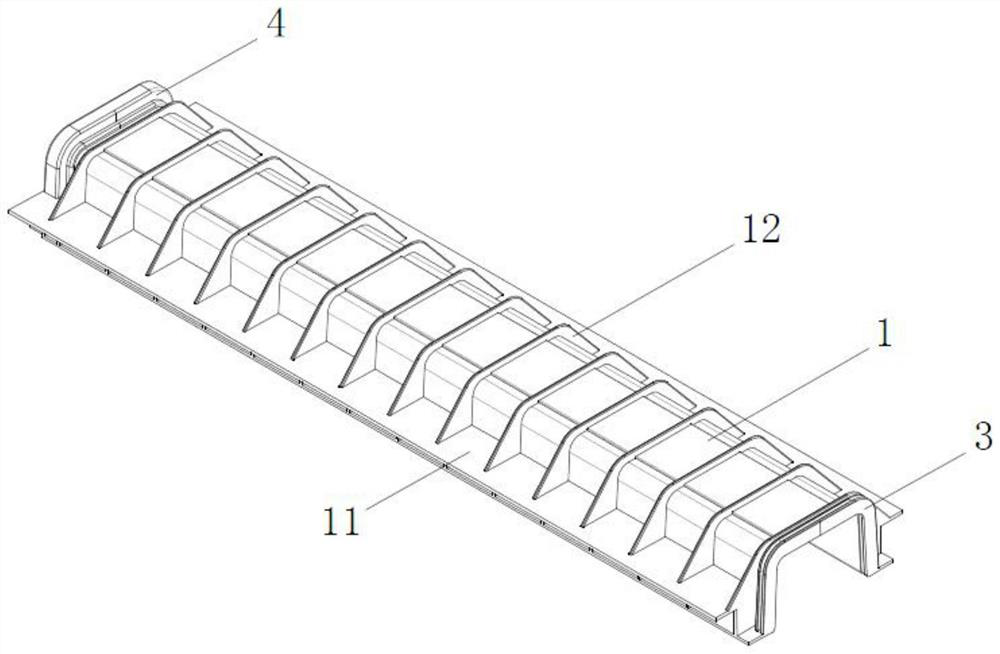 Urban green belt water collecting layer structure