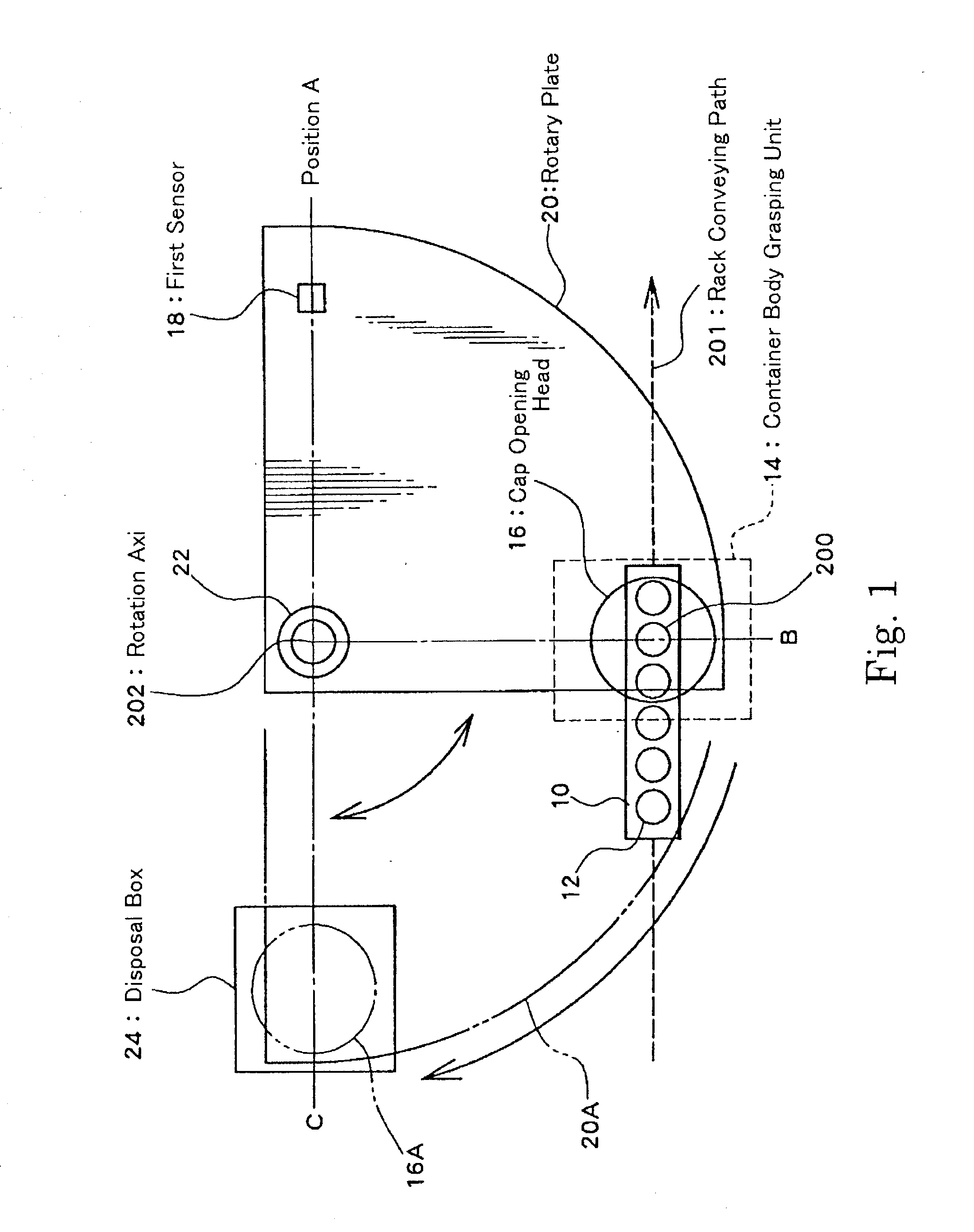 Cap opening system and method for opening cap