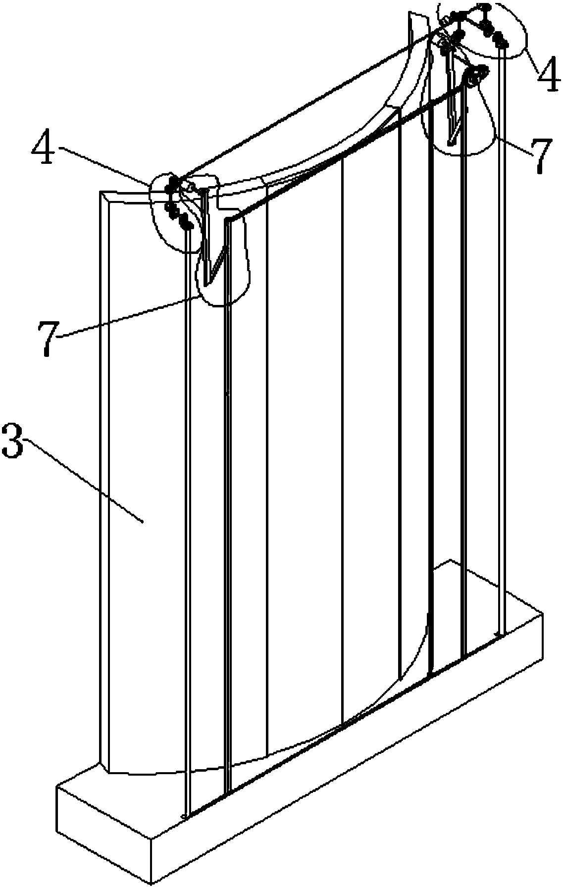 A bus door and door umbrella mechanism